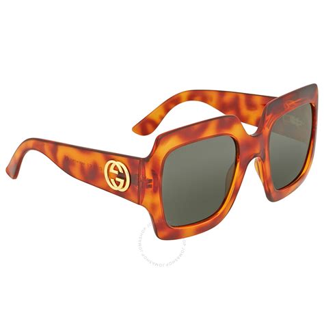 gucci square havana plastic sunglasses brown|Gucci 59mm square sunglasses.